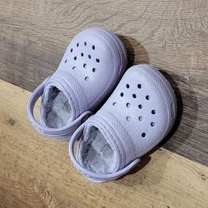 Toddler sparkly Crocs size C7